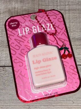 Beauty Intuition Cherry Kiss Lip Glaze w/Cherry Charm